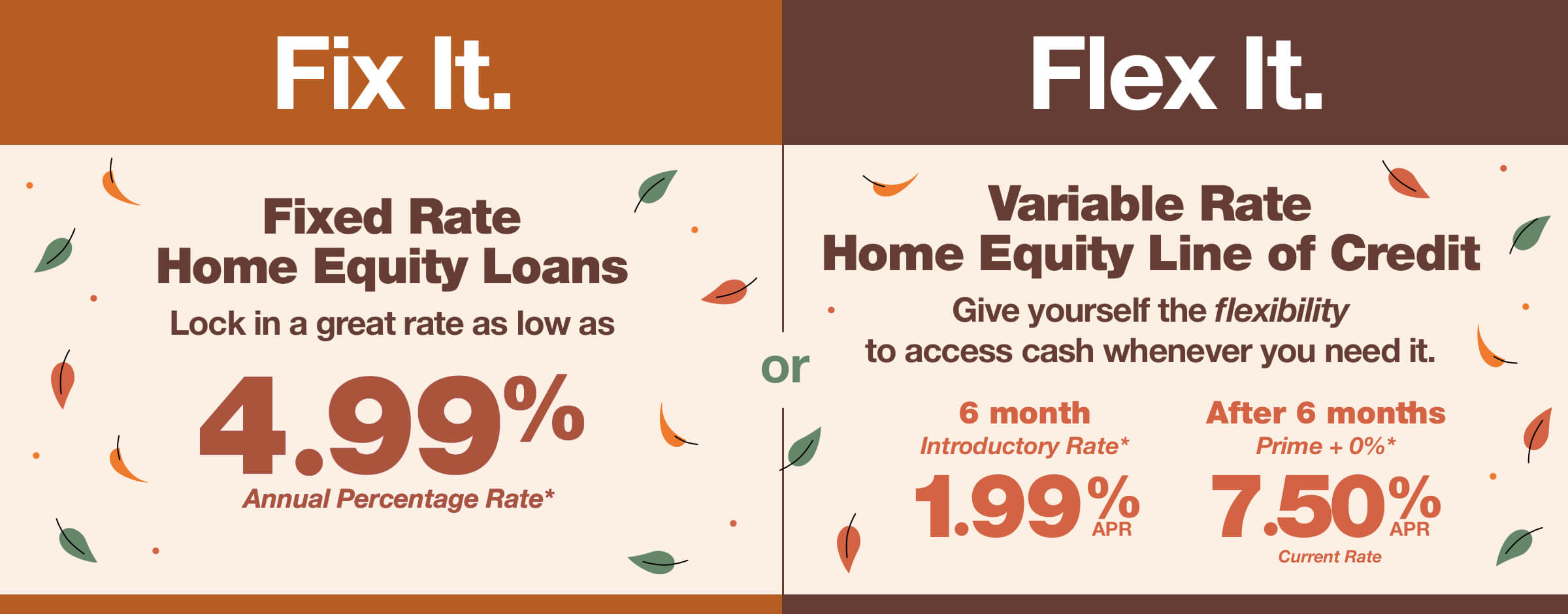 Home Equity Line of Credit and Home Equity Loan Promo