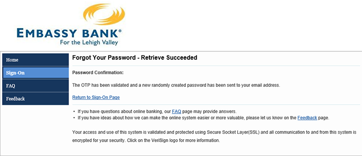 Password Reset Screen 4